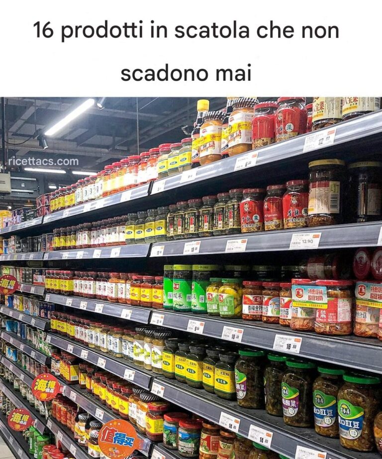 16 prodotti in scatola che non scadono mai
