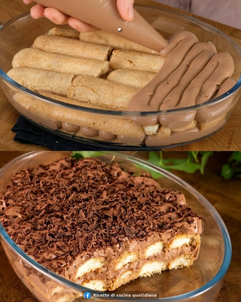 Un dolce cremoso al cioccolato che mio nonno adora! Non ha mangiato niente di più buono!