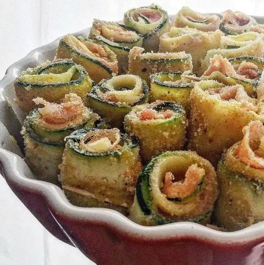 INVOLTINI DI ZUCCHINE RIPIENE DI SPECK E SCAMORZA