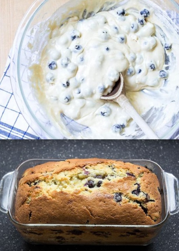Lo preparo tre volte a settimana! – Torta allo yogurt e mirtilli con potenziale dipendenza