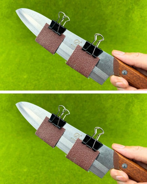 Un modo semplice per affilare un coltello come un rasoio! Risultato sorprendente