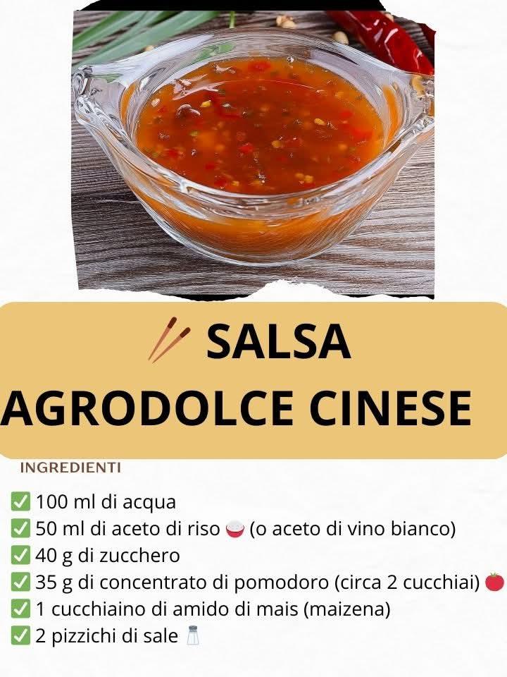 SALSA AGRODOLCE CINESE
