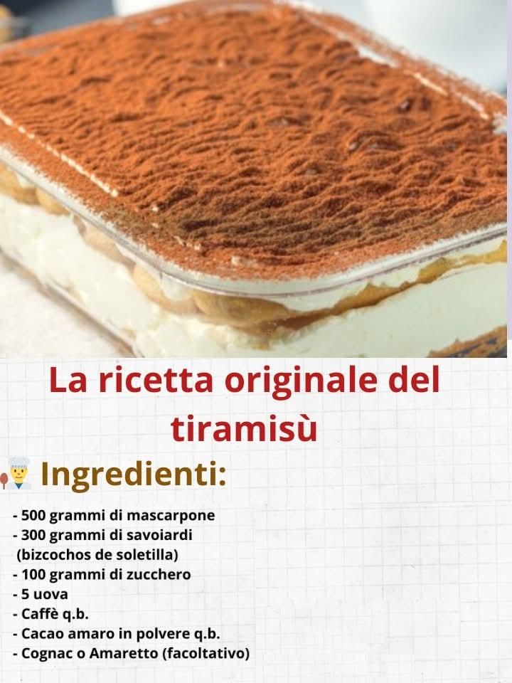 La ricetta originale del tiramisù