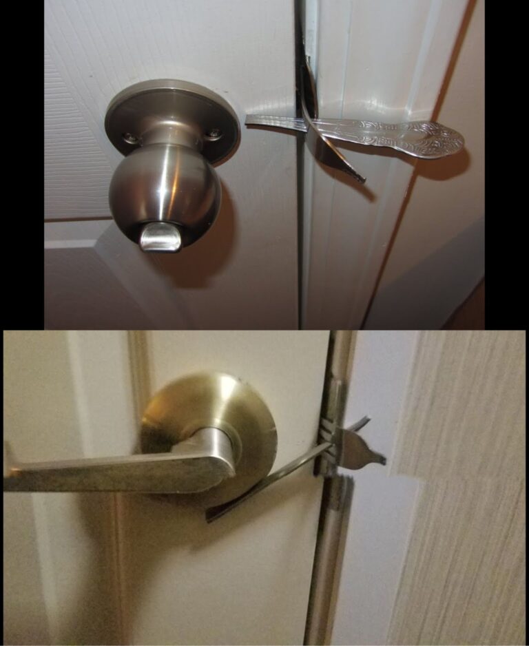 Metti una forchetta nella serratura prima di andare a dormire: è molto importante