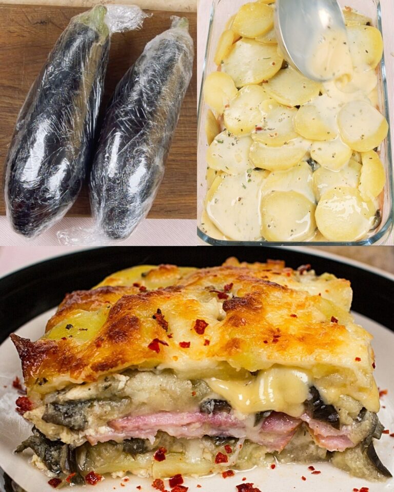 Preparate le melanzane, versate il composto di uova sulle patate! Il risultato finale vi sorprenderà