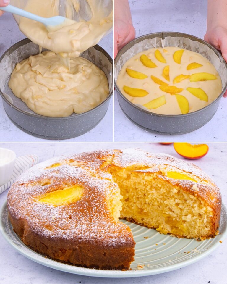 Torta di pesche