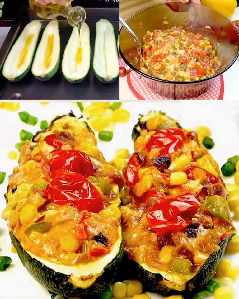 Zucchine ripiene al forno