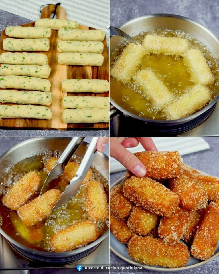 Crocchette di patate croccanti con pangrattato Panko
