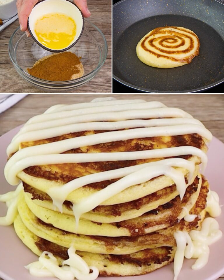 Pancakes con rotoli di cannella: la ricetta semplice per deliziosi pancake con rotoli di cannella