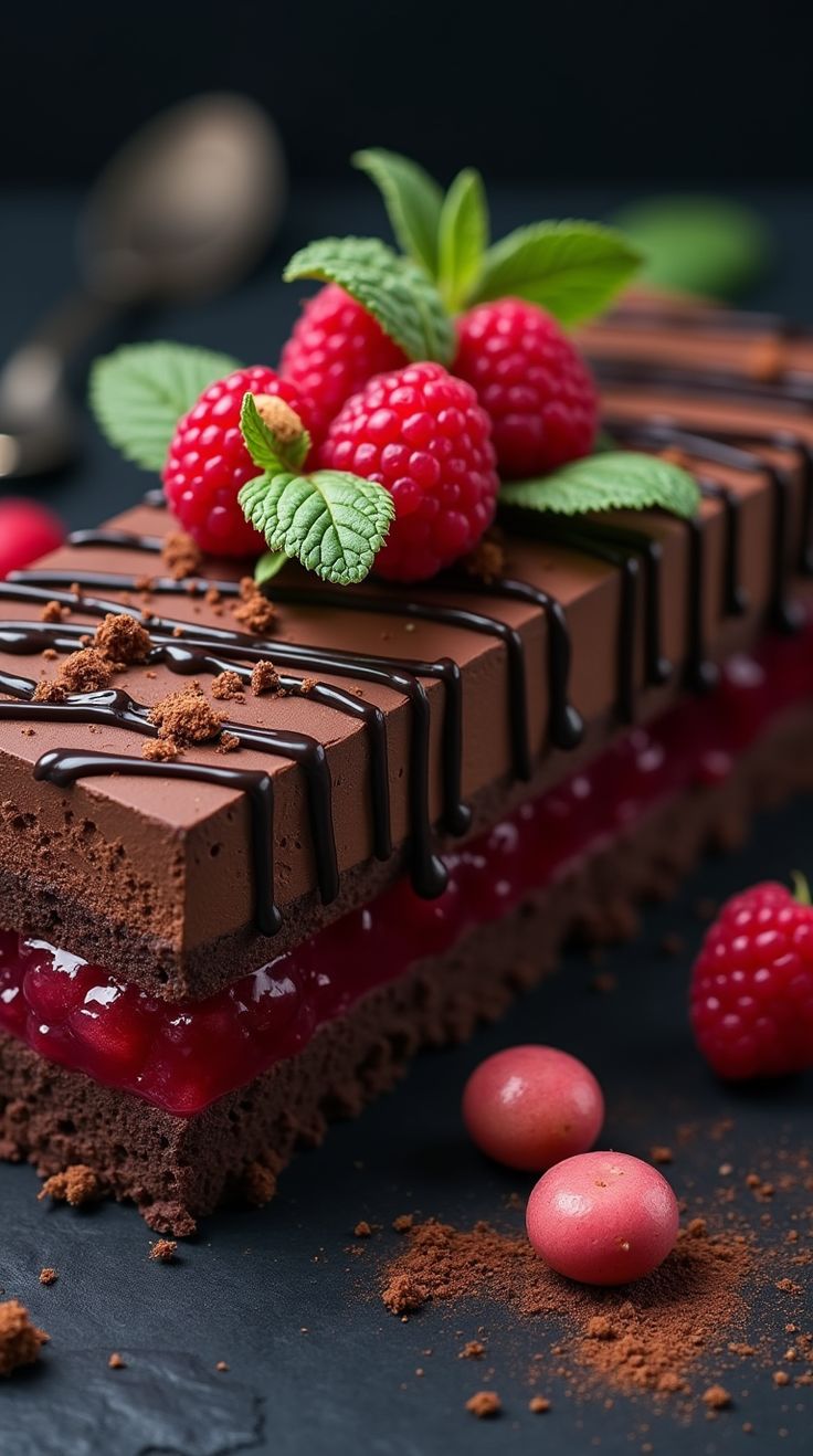 Delizia al cioccolato e lamponi: torta soffice per raffinati gourmet