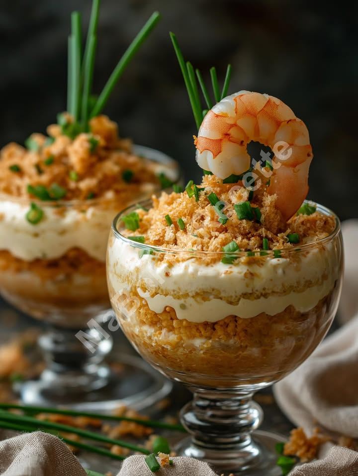 Tiramisù ai gamberi rosa da morire