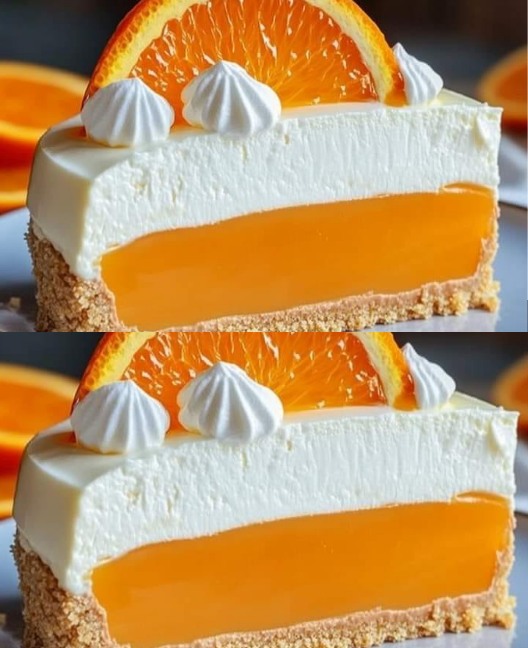 Cheesecake alla crema di arancia senza cottura