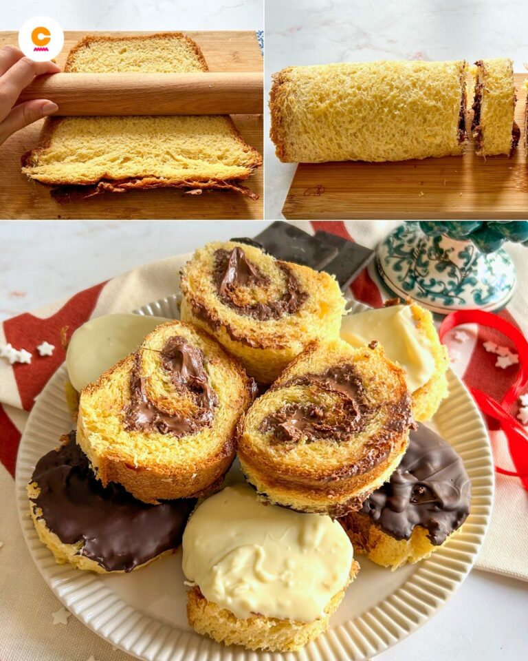 Girelle di pandoro: la ricetta dei dolcetti natalizi golosi e senza cottura