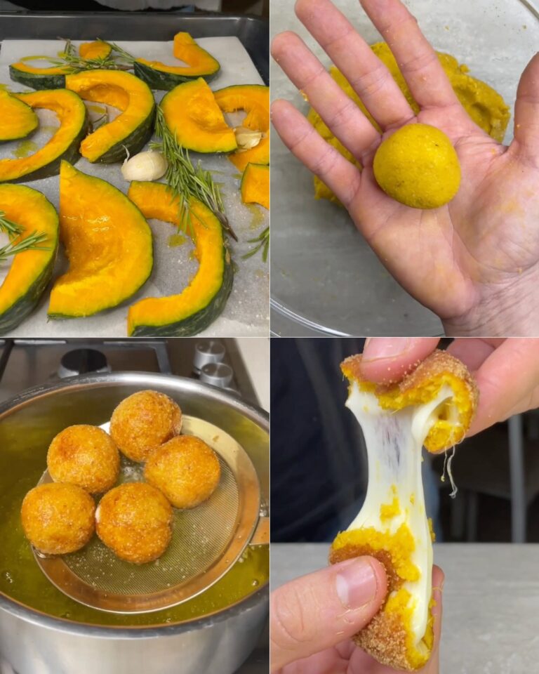 Polpette di zucca e amaretti,