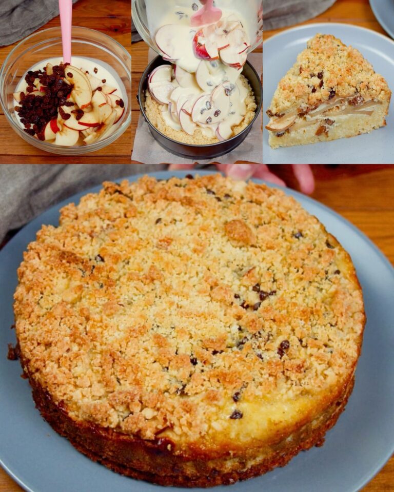 Apple crumb pie: super fragrant and quick to prepare!
