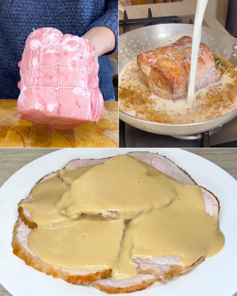 L’arrosto di lonza di maiale al latte