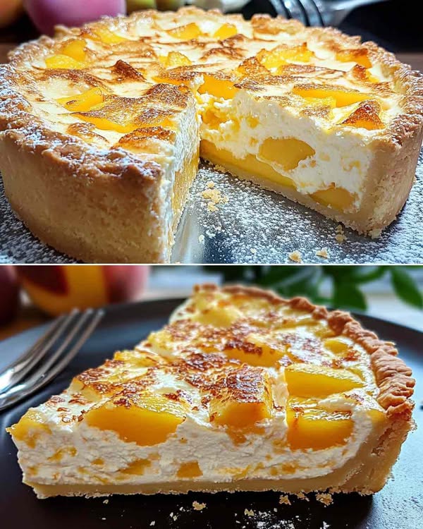 Crostata di Ricotta e Pesche: Un Dolce Raffinato per le Feste