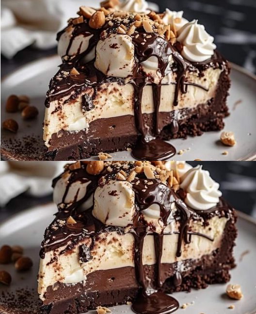 Cheesecake al cioccolato caldo e brownie