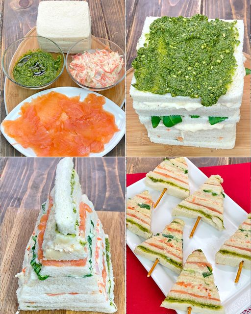 Alberi di panino: un’idea gustosa per l’aperitivo di Natale!
