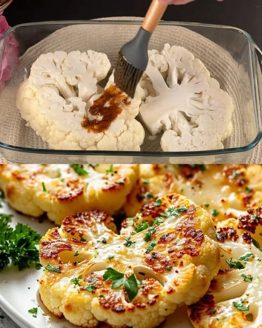 Bistecche di cavolfiore al forno