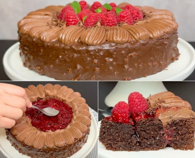 Torta al cioccolato con coulis di lamponi: il dessert strepitoso da provare