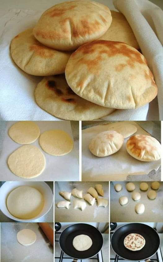 Pane Pita Libanese Cotto In Padella