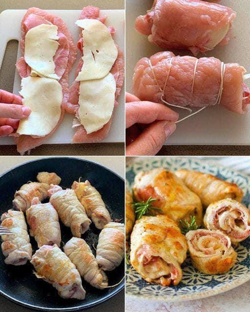 Involtini di tacchino: la gustosa ricetta degli involtini ripieni di prosciutto e formaggio