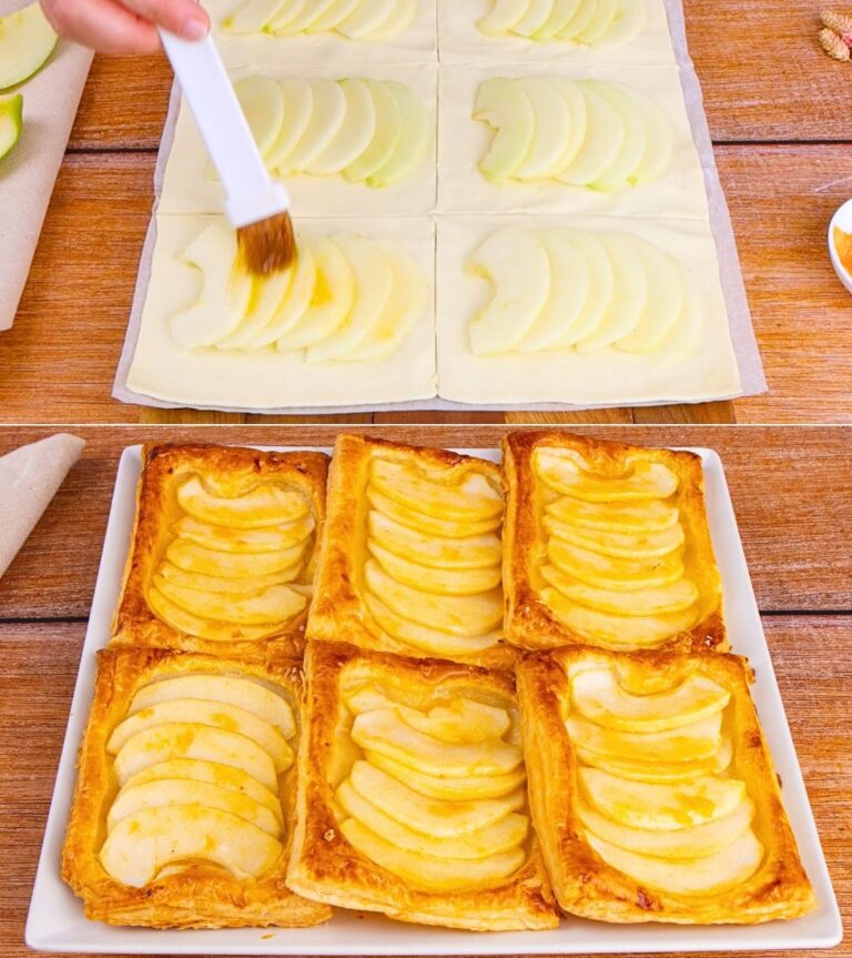 Le sfogliatine alle mele sono un dolce semplice e goloso,