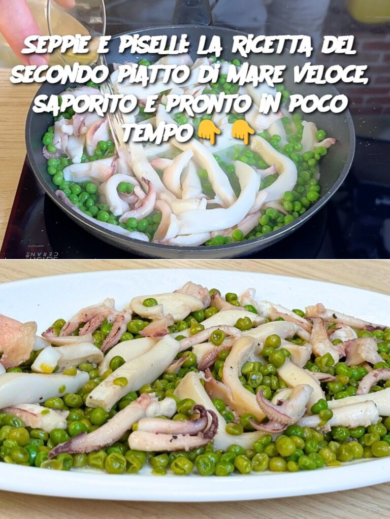Seppie e piselli: la ricetta del secondo piatto di mare veloce, saporito e pronto in poco tempo