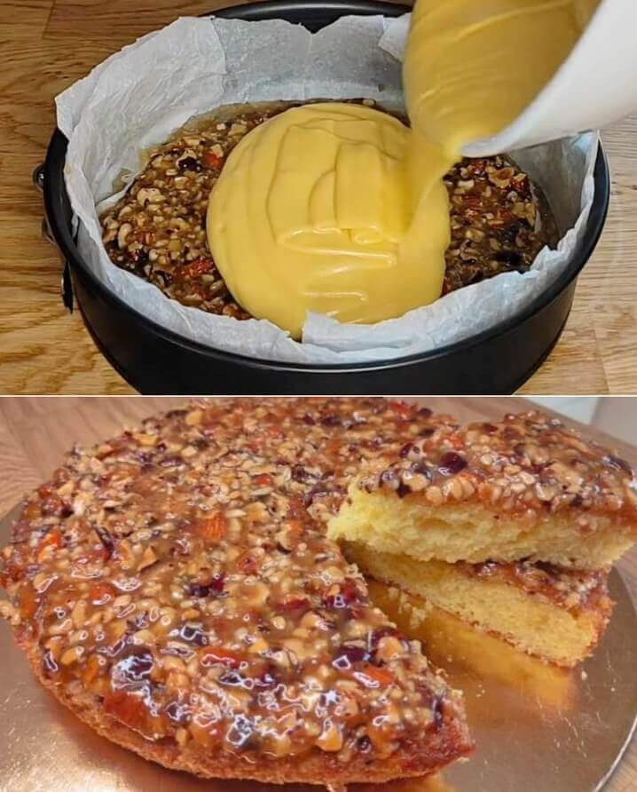 Come Preparare una Deliziosa Torta Rovesciata Croccante con Frutta Secca