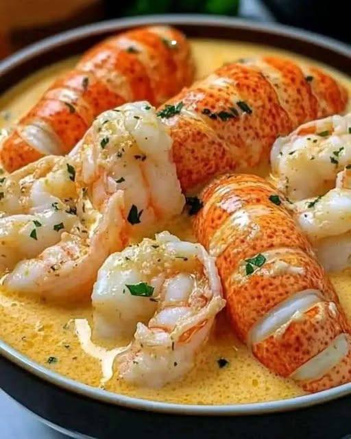Bisque de Mariscos con Cangrejo, Camarones y Langosta
