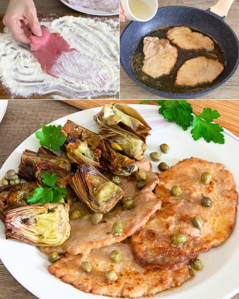 Le scaloppine con carciofi sono un piatto semplice ma gustoso,