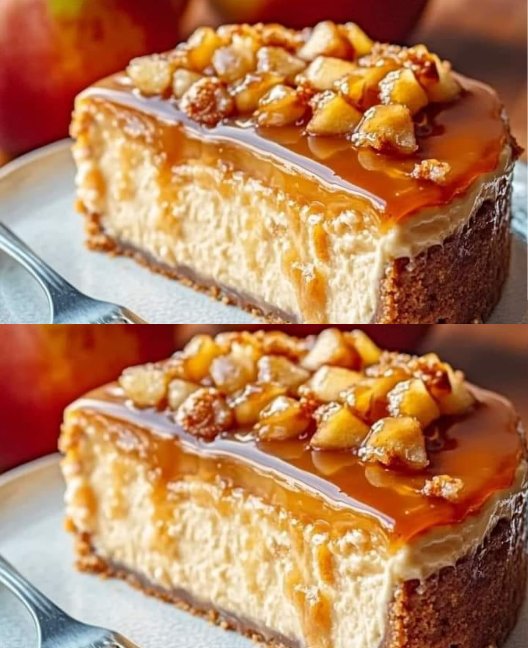 Cheesecake alle mele e caramello