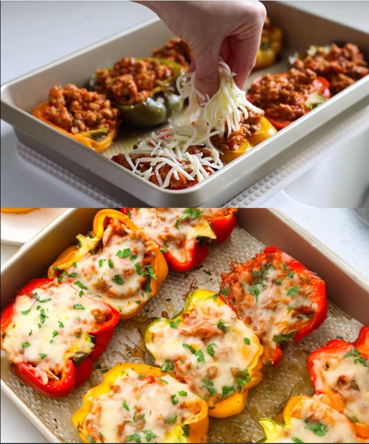 Peperoni ripieni di macinato di tacchino e lenticchie: pasto equilibrato e delizioso