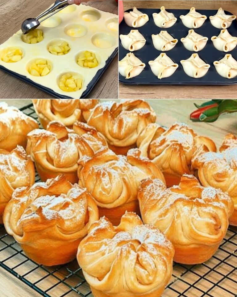 Muffin di pasta sfoglia alle mele