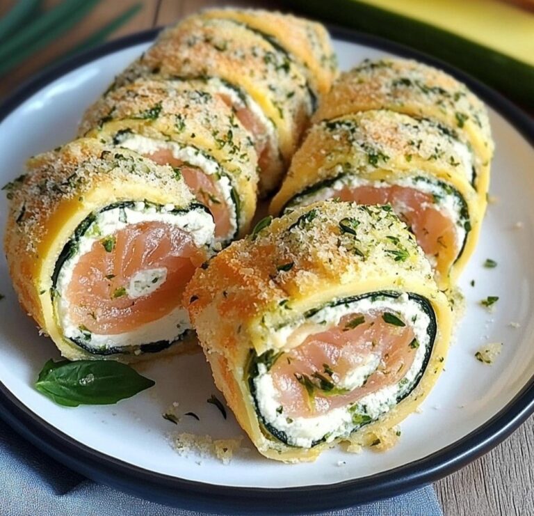 Titolo originale: Rotolo Salato al Salmone con Cuore di Ricotta e Zucchine: Eleganza in Tavola