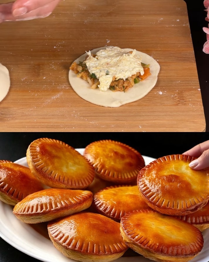 Torta di pasta sfoglia sostanziosa con carne e verdure Per il ripieno: