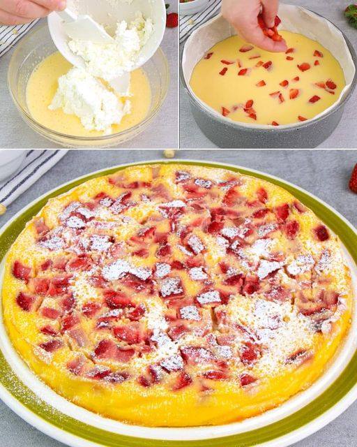 Torta fragole e ricotta: golosa e facile da fare!