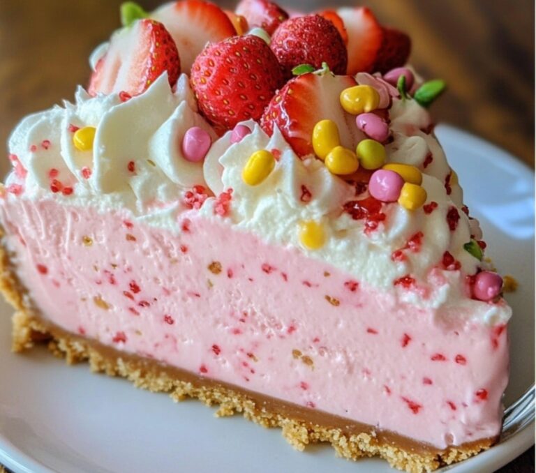 Cheesecake pasquale alle fragole senza cottura