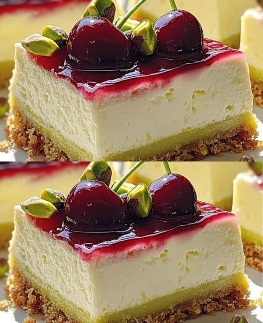 Barrette di cheesecake al limone