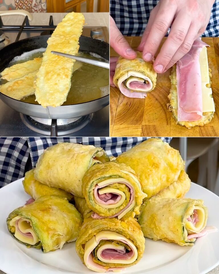 Involtini di zucchine fritte