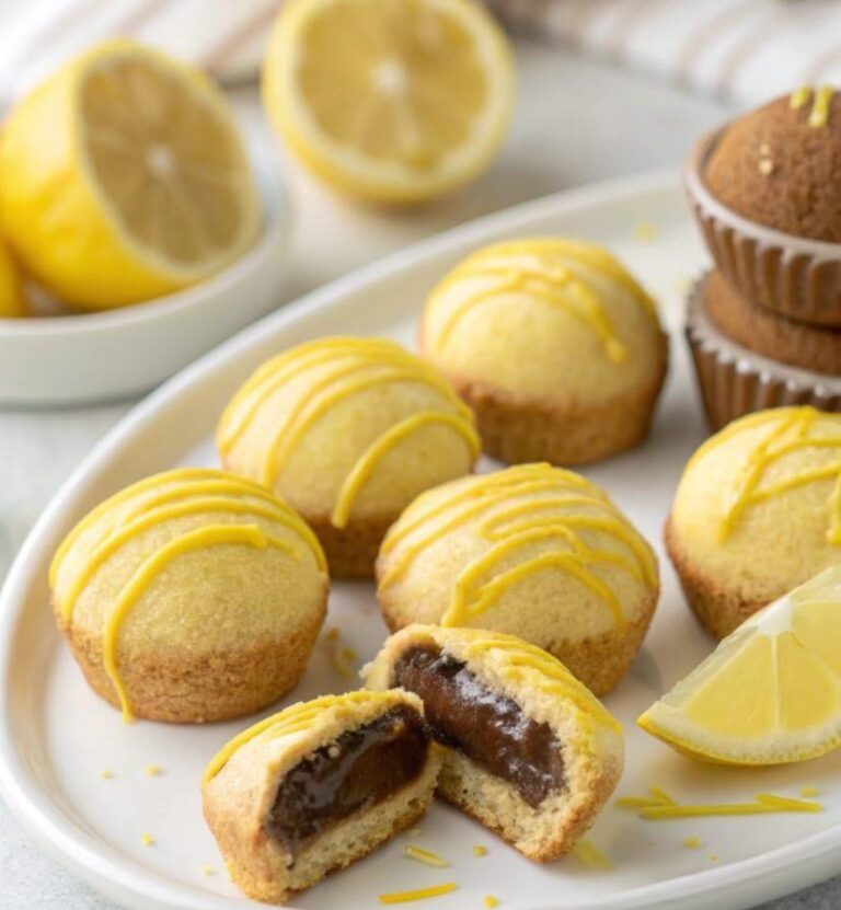 mini tortini al limone con cuore morbido