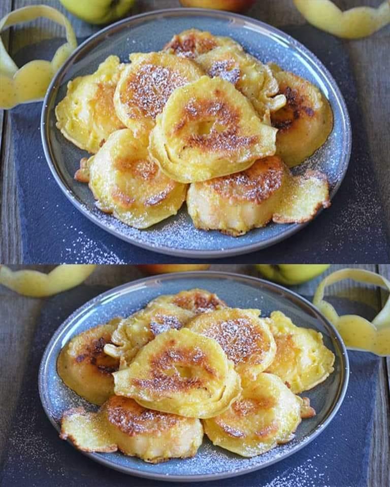 Frittelle di mele saltate in padella senza frittura