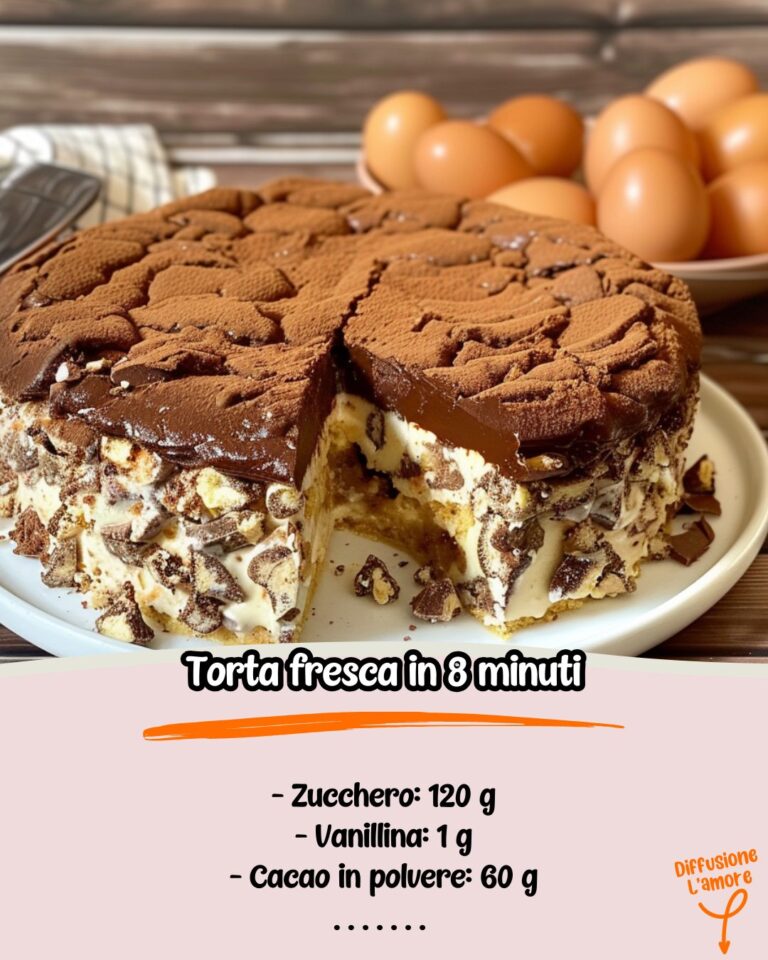 Torta fresca in 8 minuti! Questo è figo! Senza uova e gelatina!