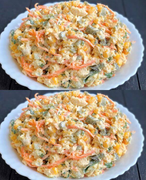 Insalata coreana con pollo e carote: Un Delizioso Piatto per Tutte le Casalinghe