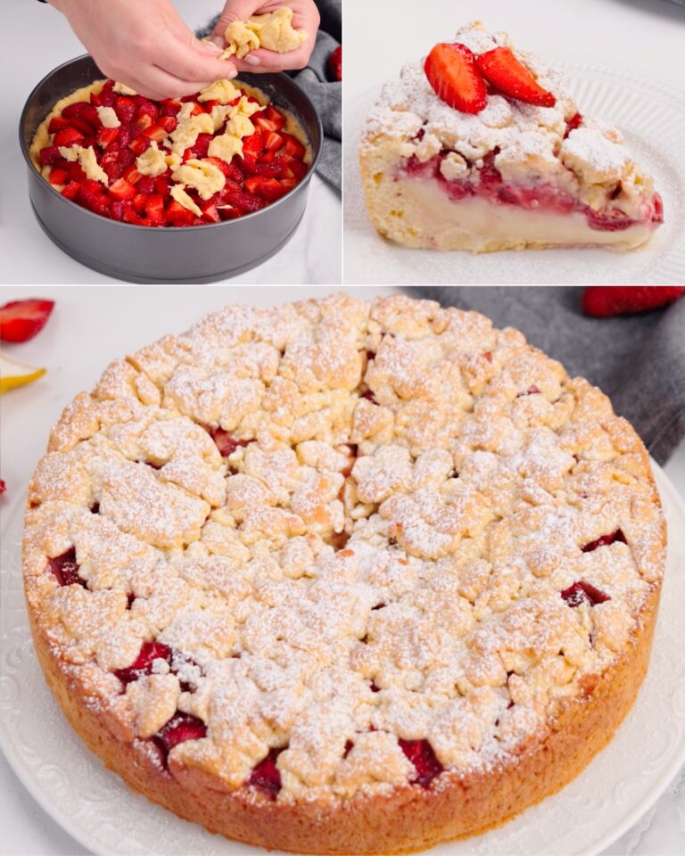 Sbriciolata alle Fragole: Ricetta del Dolce Goloso e Friabile con Crema Pasticciera