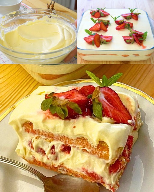 Questo tiramisù alle fragole è divino! La ricetta passo passo: