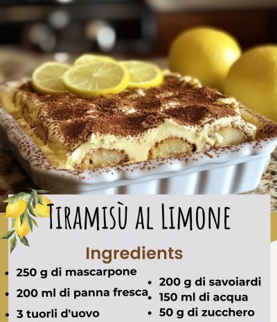 Tiramisù al Limone