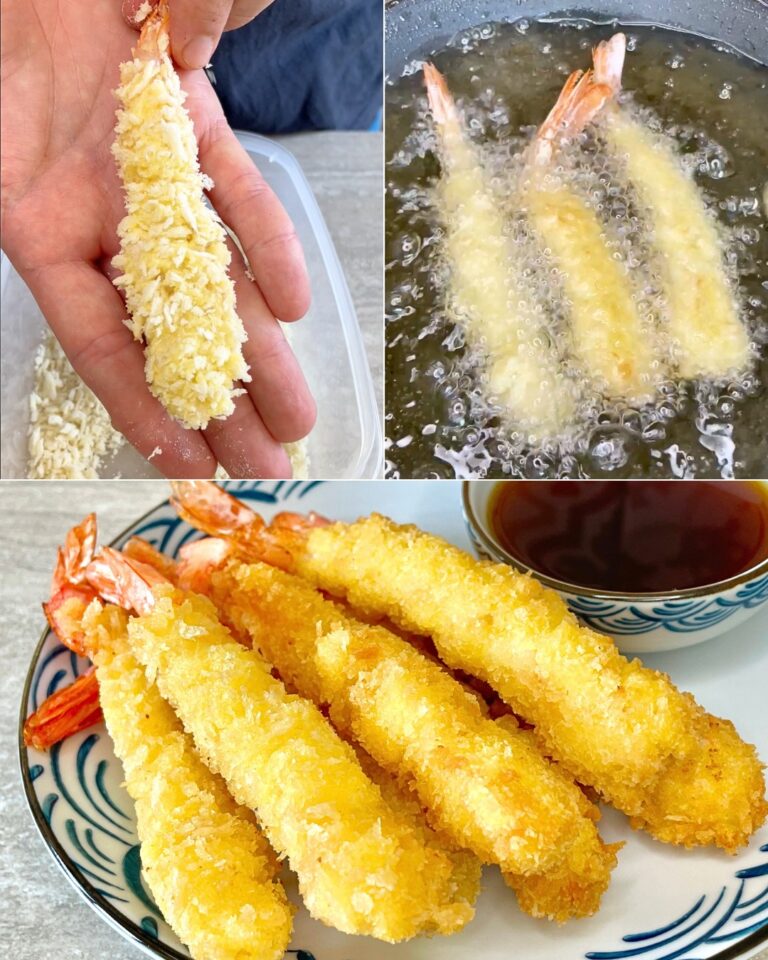 GAMBERI CROCCANTI Impana i gamberi in questo modo e friggi! La ricetta: