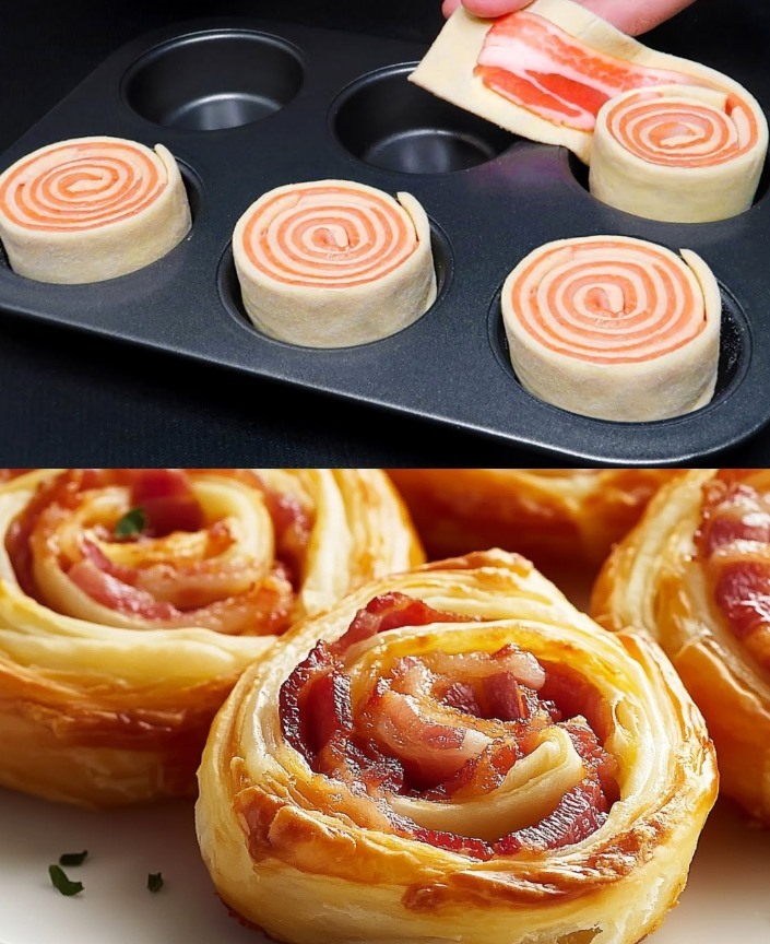 Sfoglia con pancetta e formaggio